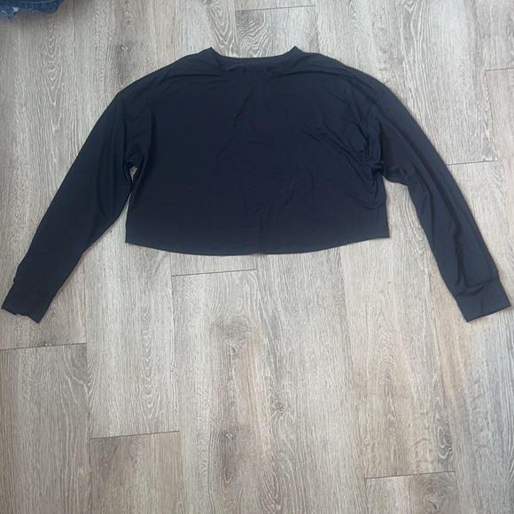 Lululemon Muscle Love Long Sleeve size 6 oversized crop workout athlete - Picture 3 of 6